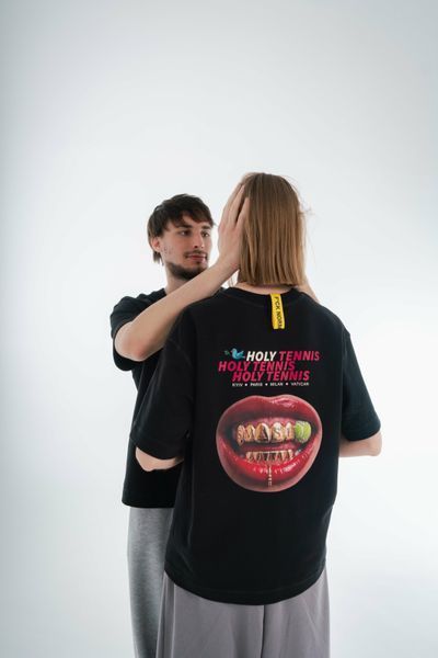 Golden Sinner Tee чорна оверсайз футболка унісекс AG26020XS фото