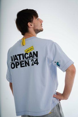 Vatican Open: ніжно-блакитна оверсайз футболка унісекс AG26023XS фото