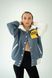 Women's bomber jacket with hand embroidery, S