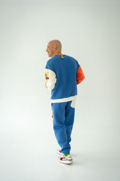 Сolor-blocking Oversized tracksuit Blue, S