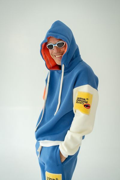 Oversized Hoodie Blue, S