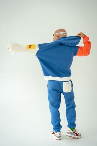 Oversized Hoodie Blue, S