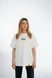 Holy Tennis Basic, Milk White Oversized T-Shirt, XS